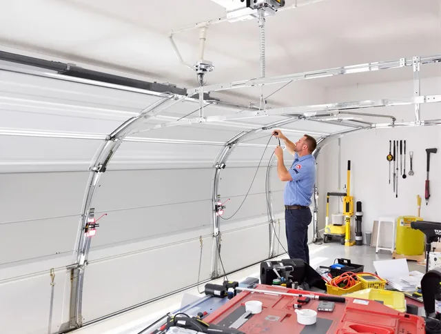 Garage door cable repair service by Strongsville Garage Door Repair in Strongsville