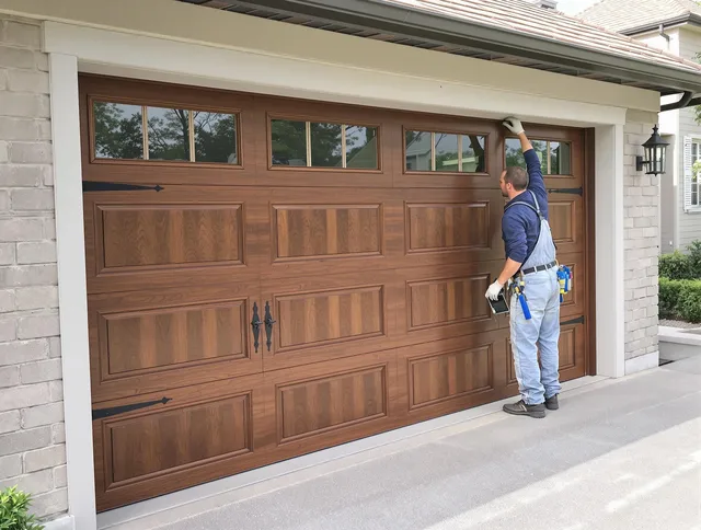 Custom garage door showcase by Strongsville Garage Door Repair in Strongsville