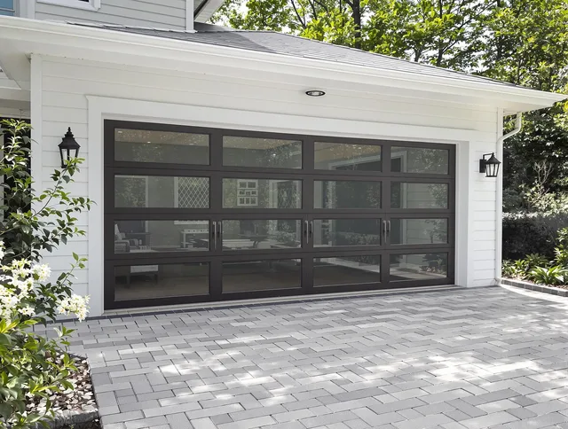 Strongsville Garage Door Repair design specialist presenting custom garage door options to Strongsville homeowner