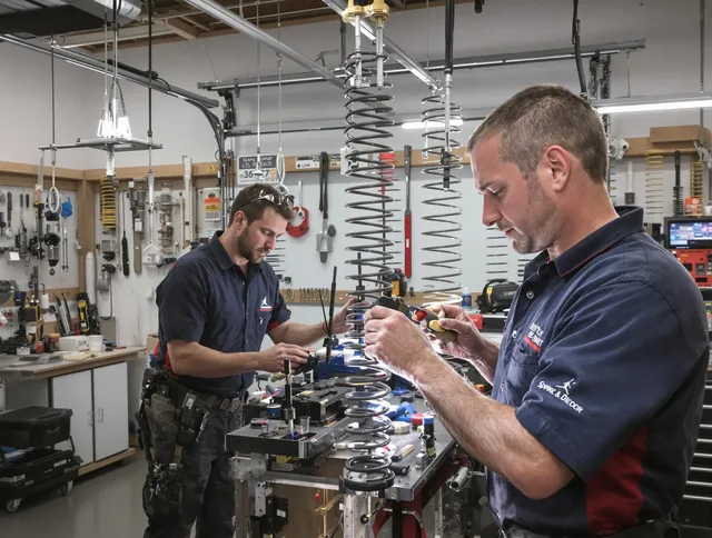 Garage door spring repair service by Strongsville Garage Door Repair in Strongsville